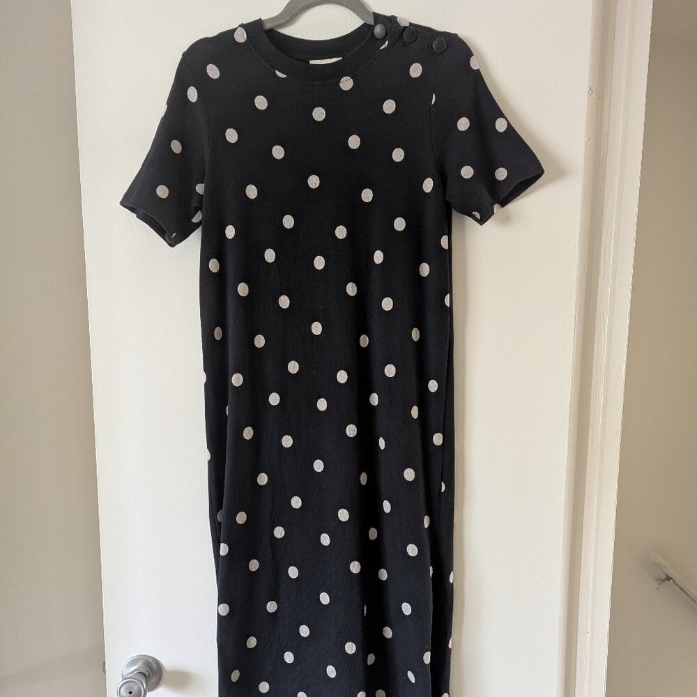 SÉZANE Emy Short Sleeve Organic Cotton Midi Dress Size Small - Worn Once - Picture 3 of 6